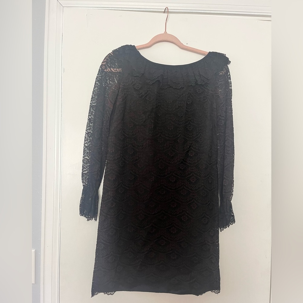 Vintage Black Lace Shift Dress
